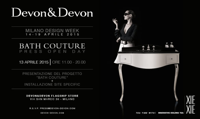 Bath Couture - evento Devon & Devon al Salone 2015